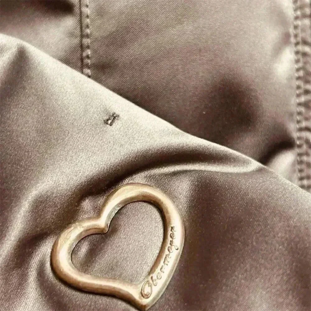 Obermeyer Womens Metallic Brown Hooded Puffer Jacket Size 6 Quilted Winter Coat - Picture 12 of 15